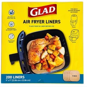 Glad Air Fryer Liners 200 liners